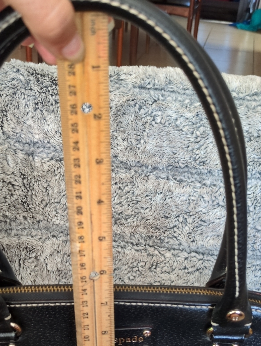 Kate Spade Wellesley Leather Small Maeda Top Handle Satchel In Black - Picture 13 of 14